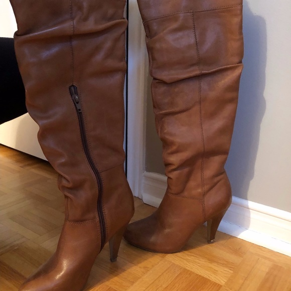 Leather Brown Boots - Picture 1 of 2